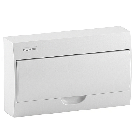 Quadro de Distribuição de Sobrepor Centrinho 18 Polos IEC-PB – Soprano