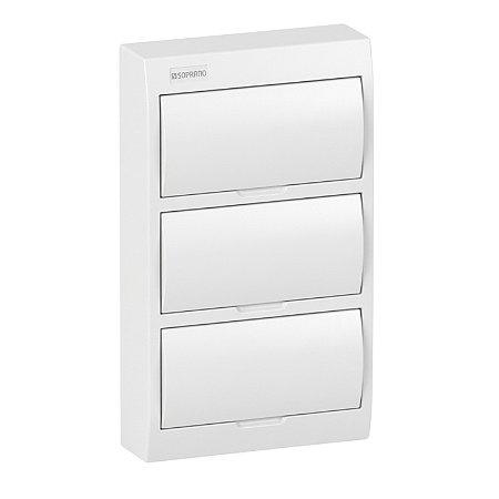 Quadro de Distribuição de Sobrepor Centrinho 36 Polos IEC-PB – Soprano