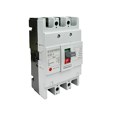 Disjuntor Caixa Moldada 3x100A DL100-X – Soprano