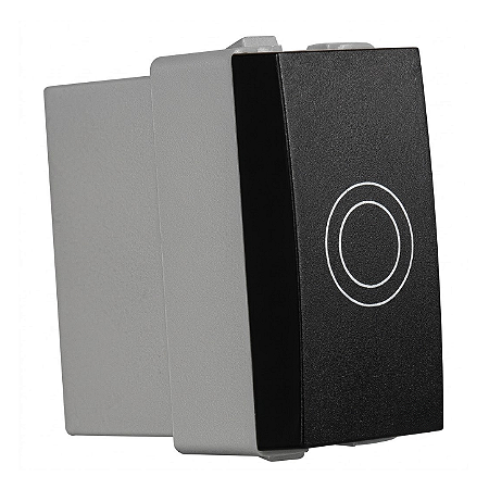 Módulo Interruptor Touch Paralelo 1A Ebony – Linha Clean – MarGirius