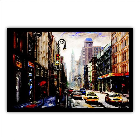 Quadro Decorativo Rua de Nova York