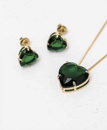 Conjunto Esmeralda Coração