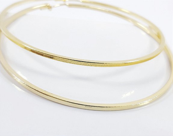 Argola Dourada Lisa