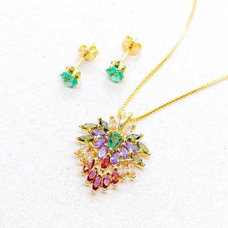 Conjunto Cores com Pedras em Zircônias