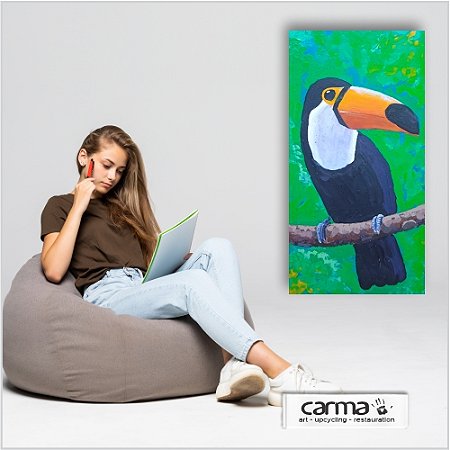 Quadro tucano - Pássaro do cerrado