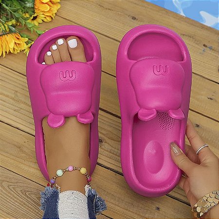 Lucyever-Chinelo de nuvem bonito dos desenhos animados para mulheres, aconchegan