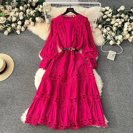 VESTIDO BOHO VERDE