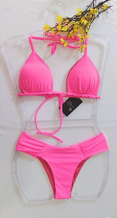 Biquíni cortininha borboleta ( Pink)