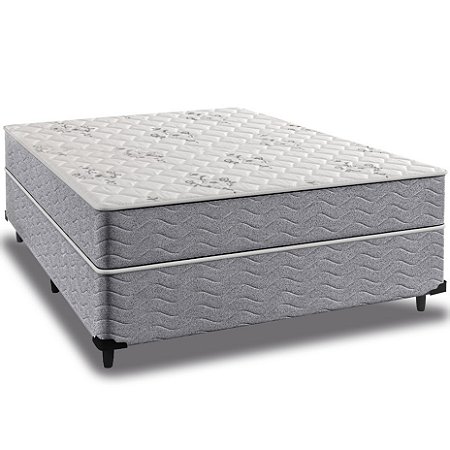 Cama Box Casal + Colchão Ortopédico D33 Piemonte 138x188x63cm