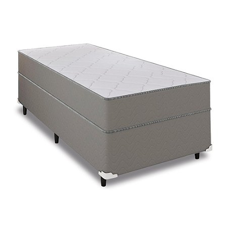 Cama Box Solteiro + Colchão Molas Ensacadas Pergola Europillow 88x188x63cm