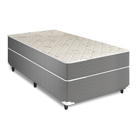 Cama Box Solteiro + Colchão de Espuma D23 Sonhare  88x188x60cm