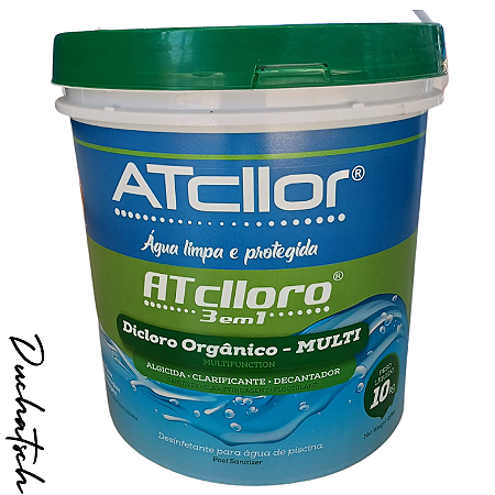 Cloro ATclloro Multiação 3 Em 1 Balde 10 Kg