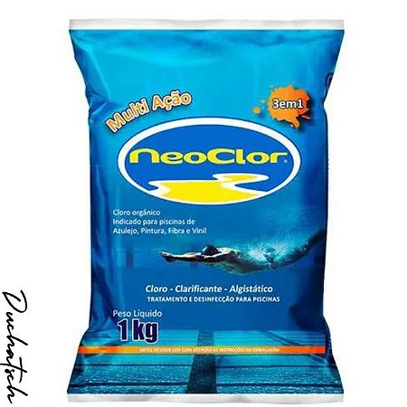 Cloro NeoClor Multi Ação  3 em 1 - pacote 1 KG