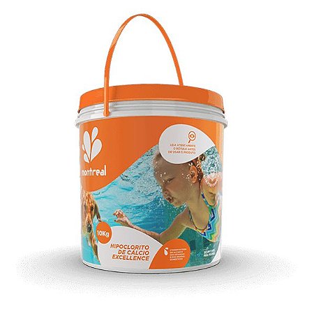 Cloro Montreal Hipoclorito de Cálcio Excellence Balde 10 Kg