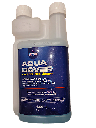Capa Térmica Líquida Para Piscina Aqua Cover 450ml | Isolante Térmico de Fácil Aplicação
