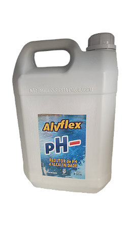 Redutor de pH e Alcalinidade Líquido ALVFLEX 5 Litros - Para Piscinas