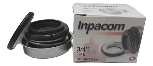 Selo Mecânico 3/4" T 10 Inpacom- Vedação Buna/Grafite/Aço 304