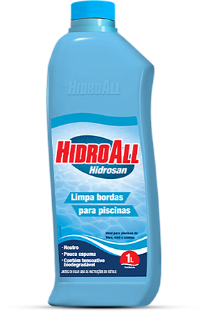 Limpa Bordas Para Piscinas Hidroall Hidrosan 1L