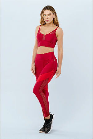 Legging Macis Vermelho Batom