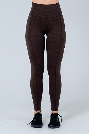 CALÇA LEGGING CARBON MARROM GRAFFIATO