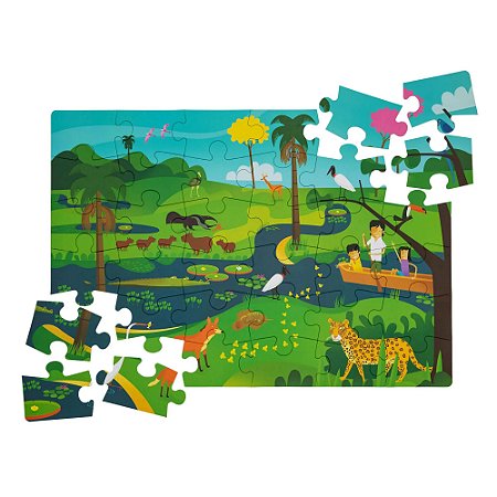 Quebra-cabeça - Bichos do Pantanal