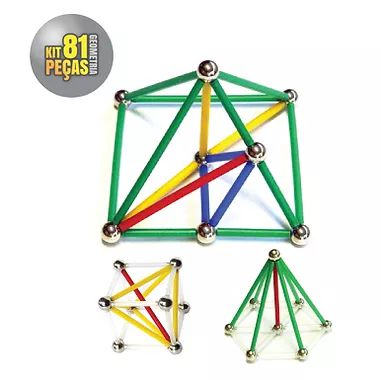Magstix - Kit Geometria 81 Peças