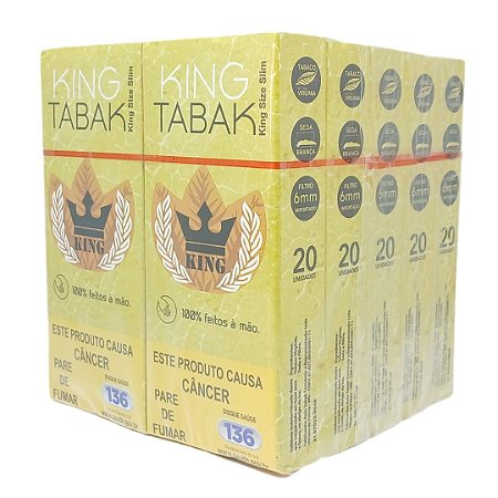 Tabaco Pré-Enrolado King Tabak Tradicional - Display 10 un