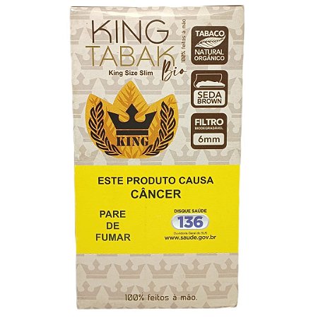 Tabaco Pré-Enrolado King Tabak Extra Suave Bio - Display 10 un