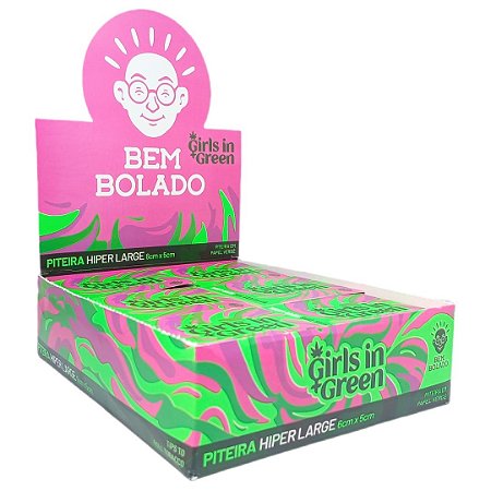 Piteira Bem Bolado x Girls In Green Hiper Large - Display 24 un