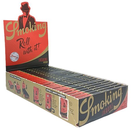 Seda Smoking Preta Deluxe Mini Size - Display 25 un