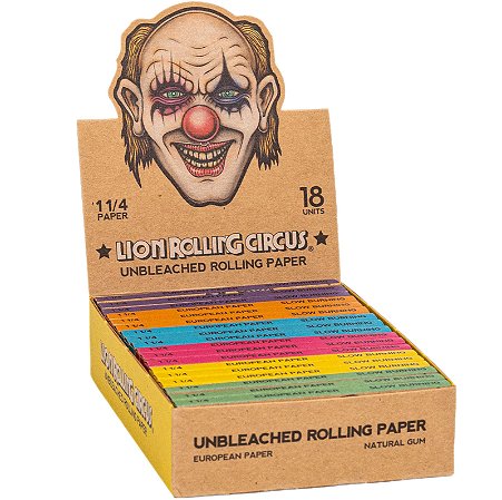 Seda Lion Rolling Circus Unbleached Mini Size - Display 18 un