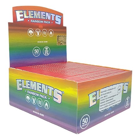 Seda Elements Rainbow Slim King Size - Display 50 un