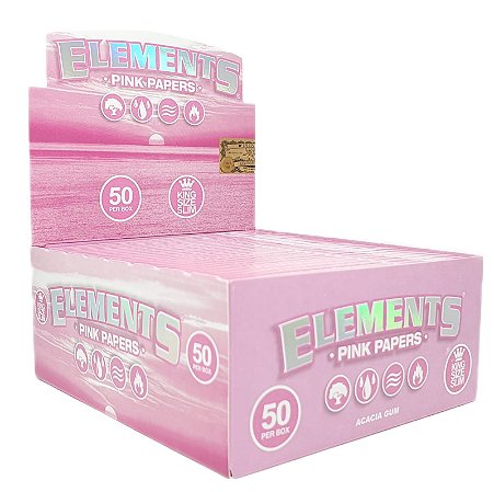 Seda Elements Pink Slim King Size - Display 50 un
