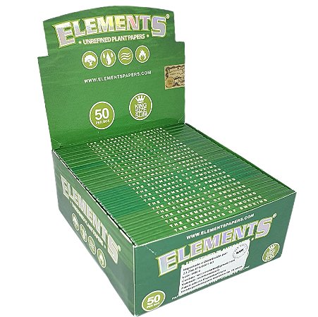 Seda Elements Green Slim King Size - Display 50 un
