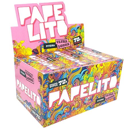 Piteira Papelito Ultra Longa Dupla 2x1 - Display 30 un