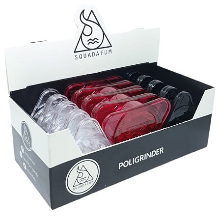 Dichavador Squadafum Triângulo Acrílico 2 Partes - Display 12 un