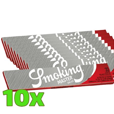 Kit Seda Smoking Prata Master King Size - 10 Unidades