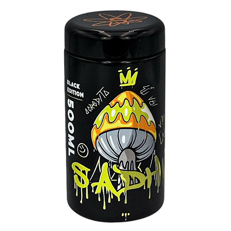 Pote Hermetico UV Sadhu Black Edition 500ml - Unidade