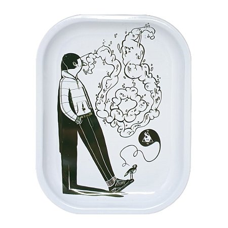 Bandeja Metal Pequena Squadafum x Alex Senna - Unidade