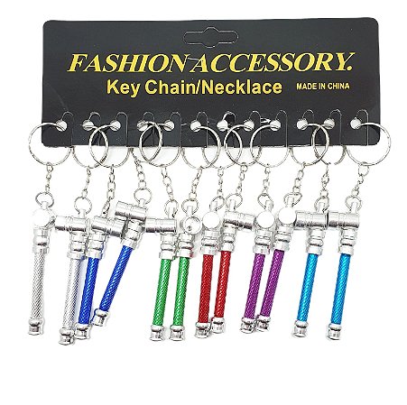 Pipe Chaveiro Metal Mini - Display 12 un
