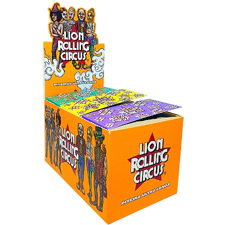 Piteira Lion Rolling Circus Ultra Longa - Display 24 Un