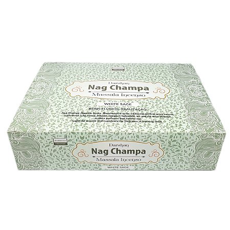 Incenso Nag Champa Darshan Massala (White Sage) - Display 25 un