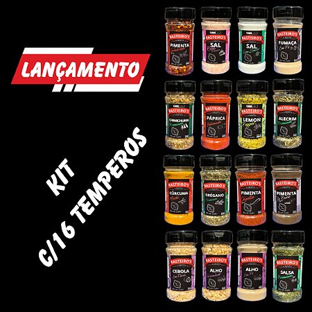 KIT COM 16 TEMPEROS