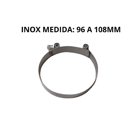 ABRAÇADEIRA TUCHO 96X108 INOX