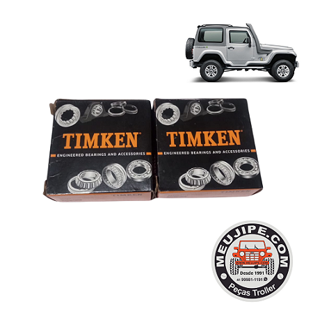 ROLAMENTOS LATERAL COROA TROLLER 1997 A 2014 TIMKEN KIT 2PÇS
