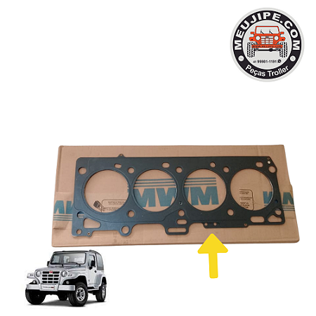 JUNTA CABECOTE TROLLER 3.0 MWM 2 PICS LONGO 1,60MM ALTURA