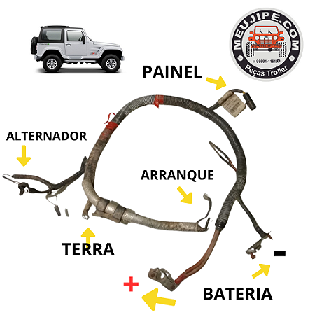CHICOTE BATERIA TROLLER 3.O 2008 A 2012