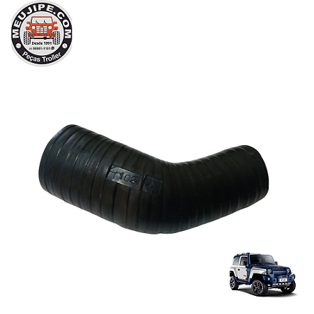 MANGUEIRA SAIDA TURBINA TROLLER 3.2 2015 A 2021 SILICONE PRETO