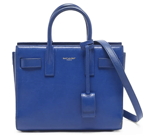 Bolsa YSL Sac De Jour Nano Tote Azul