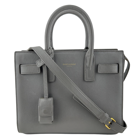 Bolsa YSL Sac de Jour Nano Tote Cinza
